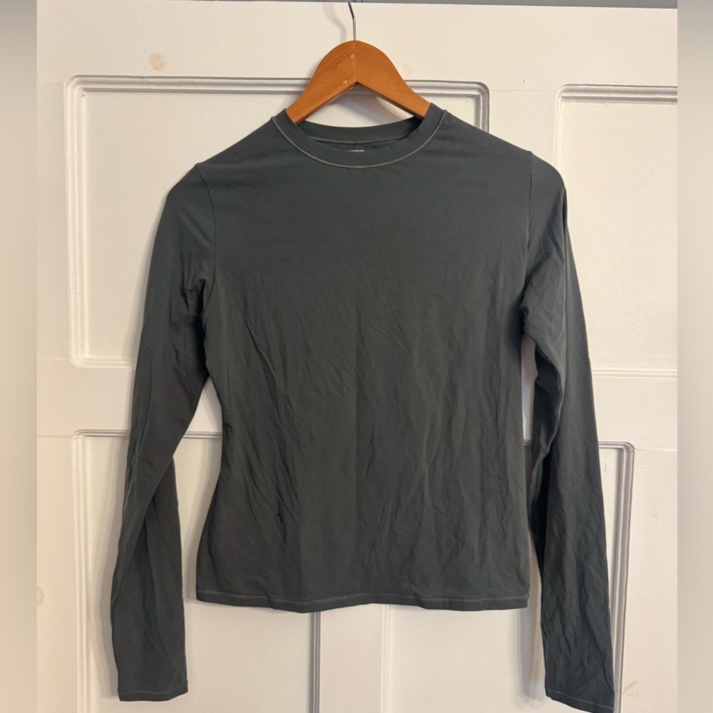 SKIMS Charcoal Long Sleeve Top